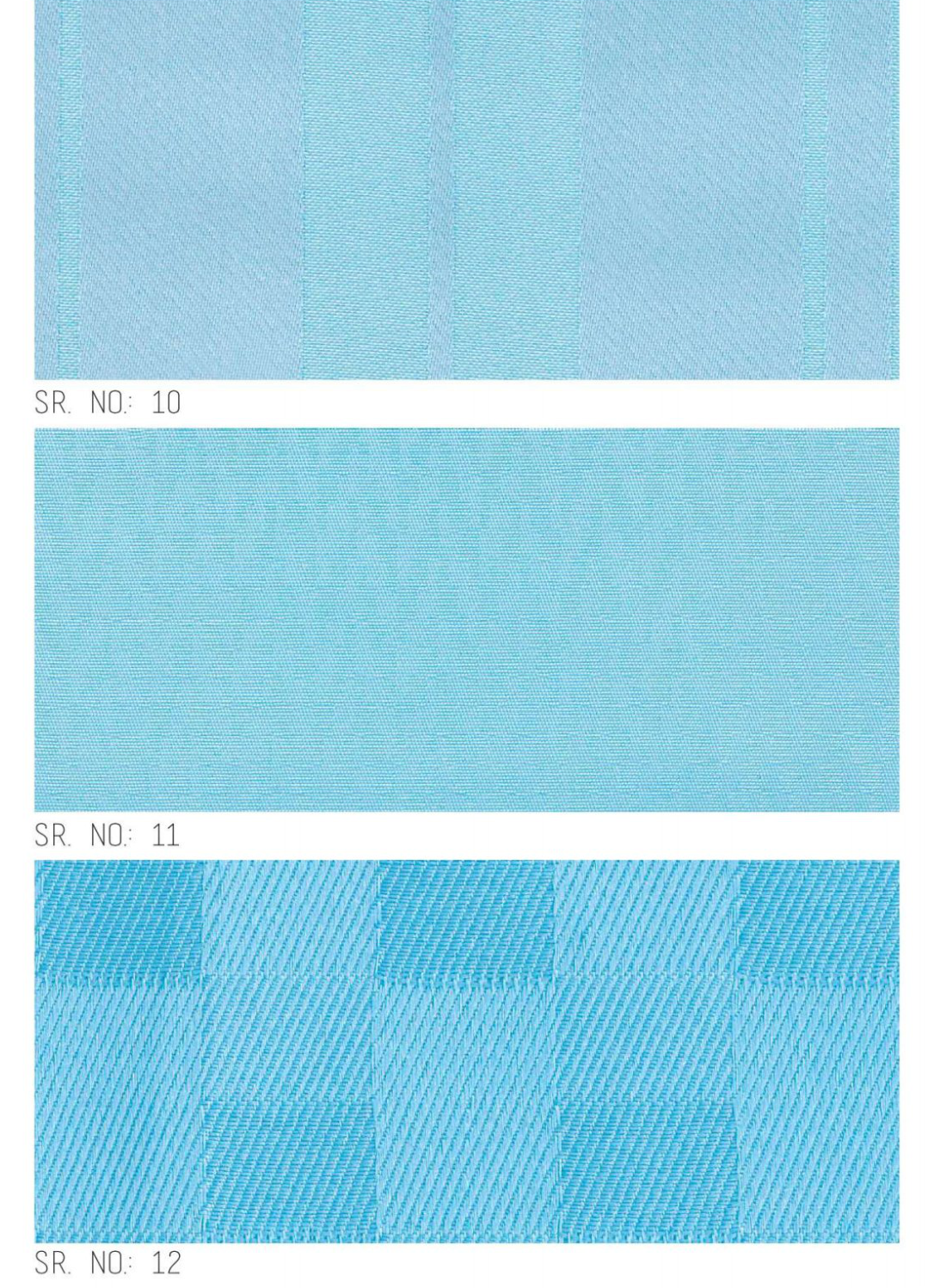 Shower curtain design sheet serial numbers 10 to 12